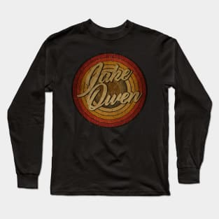 arjunthemaniac,circle vintage retro faded Jake Owen Long Sleeve T-Shirt